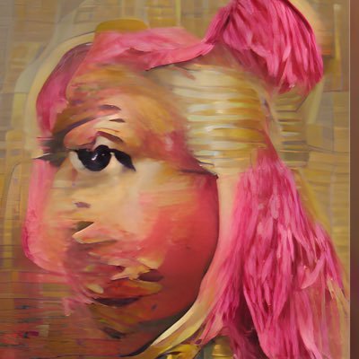 Artificial intelligence art inspired by Nicki Minaj's music. All art credit to © Dream by WOMBO.