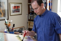 I am an Australian watercolor artist and teacher. In addition to watercolor I work in pen, ink, and wash.