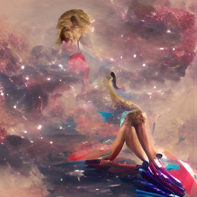 Taylor Swift AI art generated from Dream by WOMBO