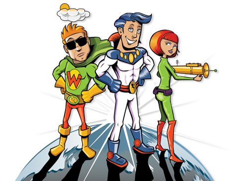 Save Money, Save Energy and Save the Planet with the Triple Glazing Superheroes.