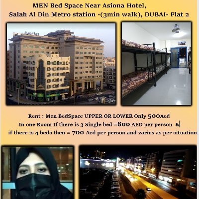 Connecting affordable and Hygienic Bedspaces for working professionals and Job Seekers in Dubai. Please kindly contact 
+971547539091
