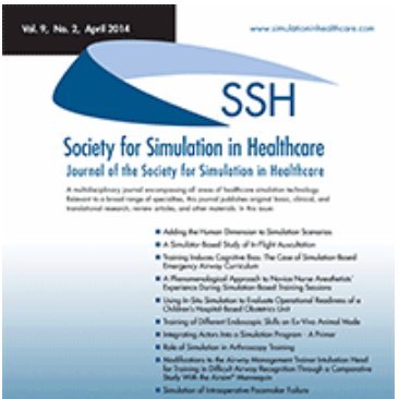 Simulation in Healthcare: The Journal of the Society for Simulation in Healthcare is a multidisciplinary publication encompassing all areas of applications.