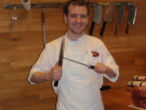 Irish born butcher Frank Goodfellow is one of NYC Top Master butchers ..