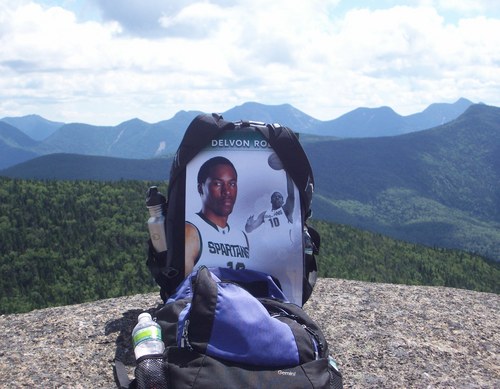 Me and Delvon on the top of Cascade Mountain!