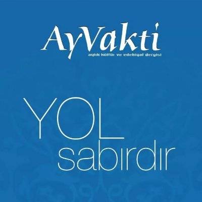 Ay Vakti Dergisi'nin Tek Resmi Twitter Hesabıdır. Düşünce, Kültür ve Edebiyat Dergisi Yazılarınızı 