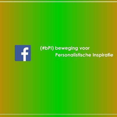 beweging voor Personalistische Inspiratie (#bPI)