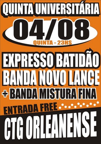 As melhores baladas do sul de Santa Catarina.