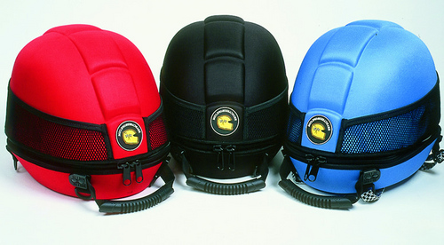 A headcase is a innovative type of carrying case for crash helmets, New technology and manufacturing methods have enabled us to produce a case from a new design