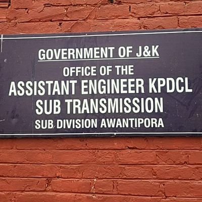 SubTransmisson SDAwantipora Looks After Electric Transmission Lines at 33KV Level & 33/11KV, 33/6.6KV Receiving Stations in Pampore,Tral & Awantipora