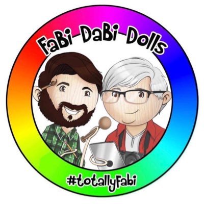 real life couple Chris and Tom - (he/him/them) crafty stagey Doll Designers from west of Scotland.. capturing everything FaB in Doll form