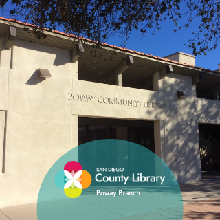 Poway Community Library branch of SDCL.  Located at 13137 Poway Rd. Visit for books, movies, and more, and events for all ages. https://t.co/T7GQ7UpkGY