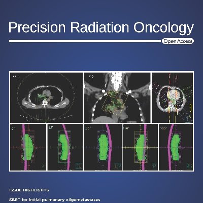 PrecRadiatOncol's profile picture. PRO is an international journal on precise radiation oncology. 
Editor-in-chief: Academician Jinming Yu, MD, PhD