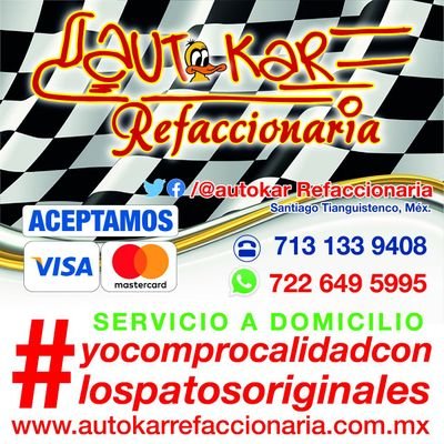 AutokarMorgoz's profile picture. El valor de ser original ! Comercializadora de 🚘 partes -lubricantes y más ! 📲WhatsApp 7226495995 #yocomprocalidadconlospatosoriginales
☎️ 7131339408