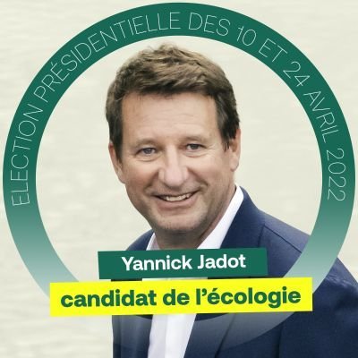 Comité de soutien du 91 pour Yannick Jadot.
Candidat EELV pôle écologiste à la présidentielle de 2022