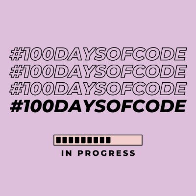 The official #100DaysOfCode Twitter bot. Part of @freeCodeCamp.
Founded by @ka11away. Coded in JavaScript by @amanhimself.