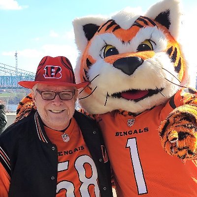 Long-time, Die Hard Bengals Fan.  So much so, my grandsons nicknamed me PaPa Bengals.  Long time Season Ticket Member, Section 104, Row 30.  USAF Veteran!