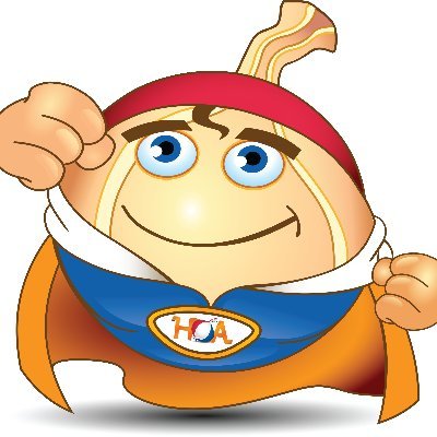 HerOnion's profile picture. Dutch onion export hero. With his healthy round tunic bravely travelling the world. Bringing Holland Onions to meals in more than 140 countries. All year round.