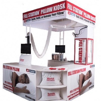 Visit your local Fill Station® Pillow Kiosk to build your very own custom pillow. Each pillow includes a FREE 5 year re-fluffing and adjustment guarantee.