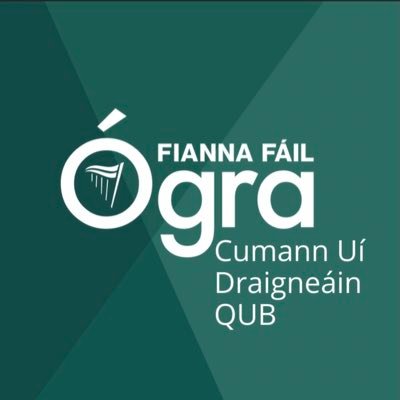 QUBOgraFF's profile picture. Official Twitter of QUB Fianna Fáil - William Drennan Cumann. Views expressed aren’t necessarily those of Fianna Fáil. Chaired by @macsuibhne01 #AnIrelandForAll