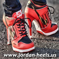 female high heel jordans
