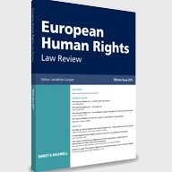 Official Twitter account for the European Human Rights Law Review. Exploring human rights in the UK, Europe and beyond. Submissions to ehrlr@law.cam.ac.uk