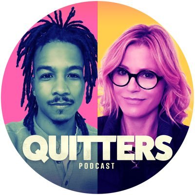 Quitters Podcast hosted by @itsjuliebowen and @chad_sand now streaming on all platforms 🎧