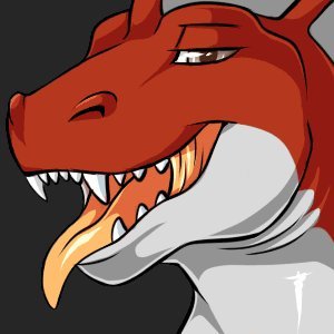 🔞 A simple red and silver western dragon. Friendly and enjoys company, always looking to meet new people and hang out~