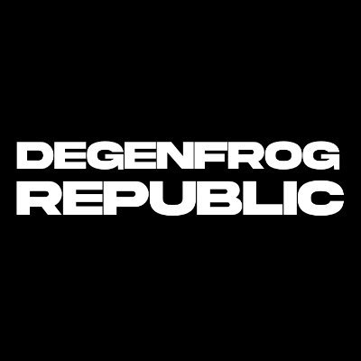 Welcome to DegenFrogRepublic- The One-Stop Shop for DeFi 🐸 🚀
Collection of 5555 unique 3D Degen 🐸🐸🐸

Price& Mint Date: TBA

https://t.co/ltd1hbZkRn