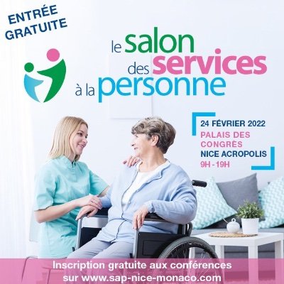 Compte Twitter du premier Salon des Services à la Personne de Nice, qui se déroulera le Jeudi 24 Février 2022 au Palais des Congrès - Nice Acropolis.