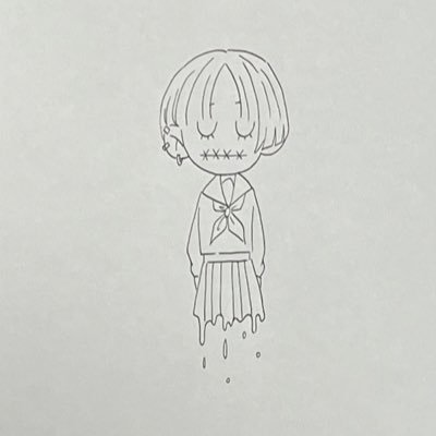 イラストかいてます。アナログしかかけません😬