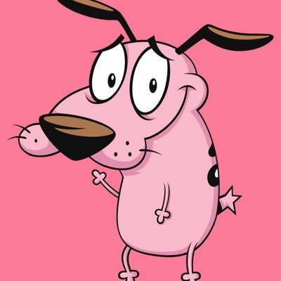 We interrupt this program to bring you, Courage The Cowardly Dog Show, starring, Courage The Cowardly Dog!!   **A proud BLACK king 👑 ** #BLM