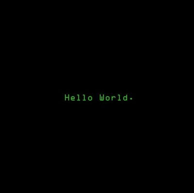 Hello world.