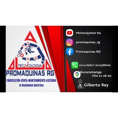 VENTA DE MAQUINARIA AGROINDUSTRIALES Y METALÚRGICAS FABRICANTES DIRECTOS
MANTENIMIENTOS
DISEÑOS
PROYECTOS
COMUNÍCATE : 3024763807 - 3015722880