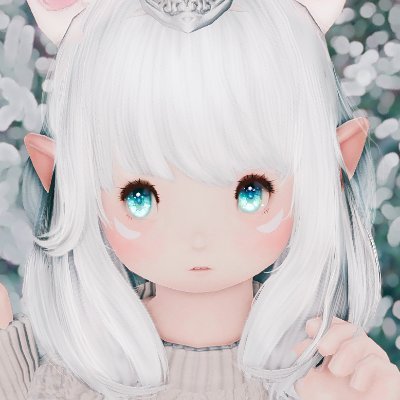 呆然顔の白いララフェル＆ミコッテ※低浮上
※TL追うのが遅いのでフォロバ遅れたらごめんなさい😿