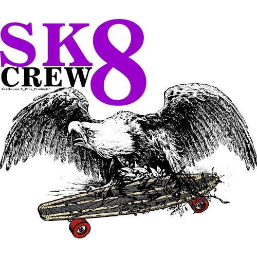 Buy Customizable 'SK8 CREW 8' Products Like T-Shirts, iPhone/Pad Skins & Much More.