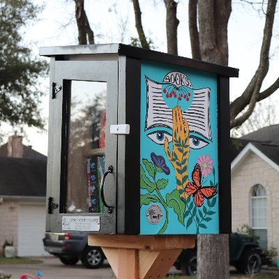 Little free library located in the Creekside neighborhood (Charter #138909) IG & FB CustersCreekLFL