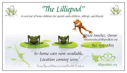 lilliepadkids's profile picture. I am the owner of The Lilliepad.  The Lilliepad will provide service for children with special needs in the Galveston-Houston area.
