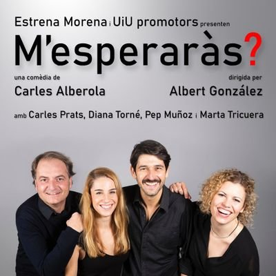 Cia. de teatre profesional.
Representant 'M'esperaràs?' de Carles Alberola.
Tercera temporada a Barcelona!!
Del 2 al 19 de novembre al Aquitània Teatre