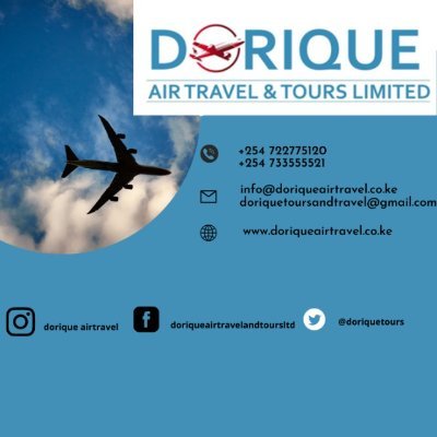 Dorique Air Travel and Tours Ltd is a privately owned company which handles both travel, tours and any tourism related services, quality services is the motive.