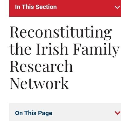 ESRC-IRC funded interdisciplinary network working on the Irish Family. Led by @DrLeanneCalvert & @OR_Maeve