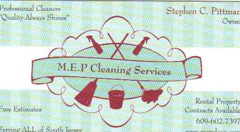 M.E P Cleaning Services is a professional cleaning company for residential, rental and commercial properties. 1-609-602-7397 We're on facebook keyword-mepclean