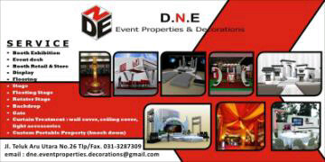 DNEEvent_Proper's profile picture. Service : Booth Exhibition | Event Desk | Booth Retail & Store | Display | Flooring | Stage | Floating Stage | Rotater Stage | Backdroop | Gate dll