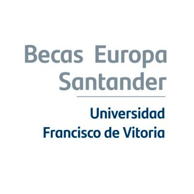 Twitter oficial del programa preuniversitario Becas Europa Santander de la Universidad Francisco de Vitoria @ufvmadrid y el Banco Santander