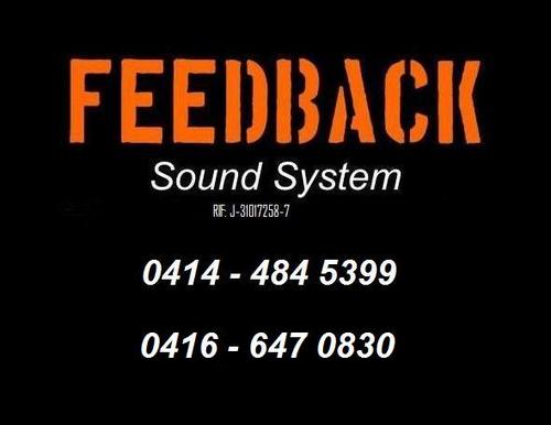 FeedbackSystem's profile picture. Alquiler de Equipos de Audio para todo tipo de eventos!

-Animacion en Vivo 
-DJ 
-Grupos Musicales 
-Iluminacion 
-Sonido profesional!