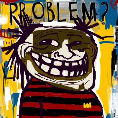 1/1 PFP Trolls with Basquiat spirit made with big sloppy energy. Problem? 😜 #tezos https://t.co/6TbrFmylUc