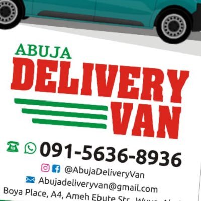 Van domestic cargo, delivery and Logistics services in Abuja 09156368936. We are registered and licensed to operate in Abuja and environ.