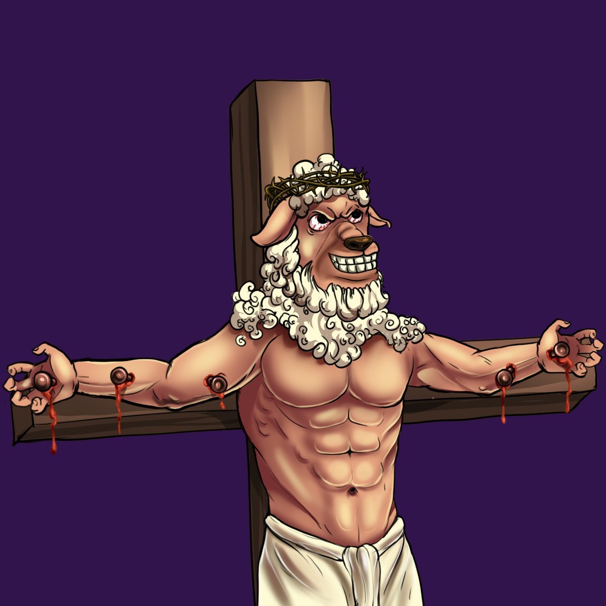 SHEEPZYSNFT's profile picture. 10,000 Powerful🐑 #SheepZys. Now #Launching on #Kadena $KDA. Disclaimer: This portrait is not an expression or in anyway a disrespect or mockery of Jesus Christ