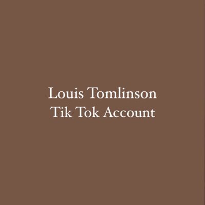 LouisTikTokAcc's profile picture. Account dedicated to post all the viral TikToks of songwriter and singer @Louis_Tomlinson 🤍