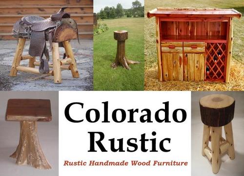 ColoradoRustic's profile picture. Custom handmade bars, western saddle stools, rustic bar stools, stump furniture, and complete household rustic furnishings including Amish made furniture.