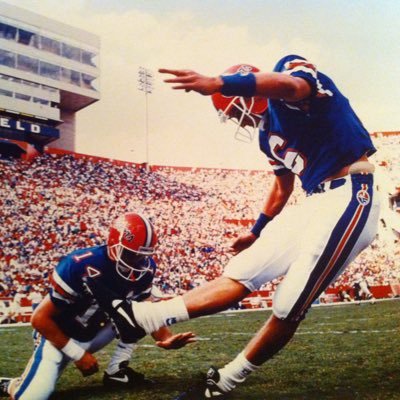 Former Gator kicker hangin out with the two greatest kids in the world.